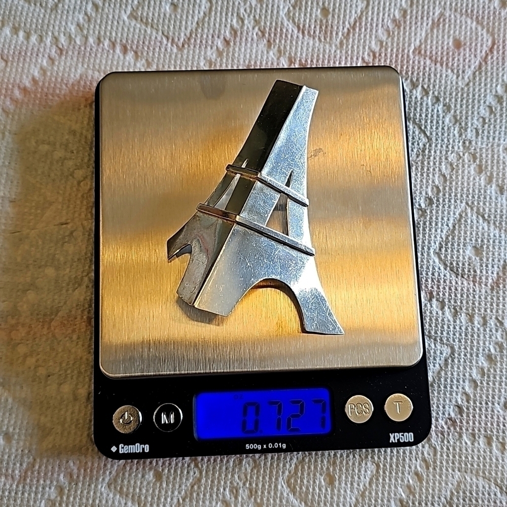 Effel tower 925 meican silver brooch.